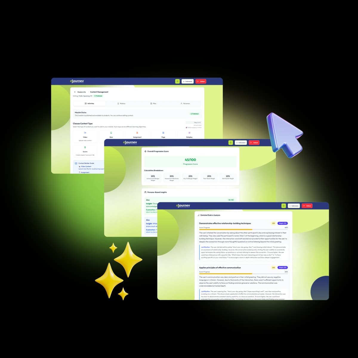 Penilaian otomatis & feedback instan