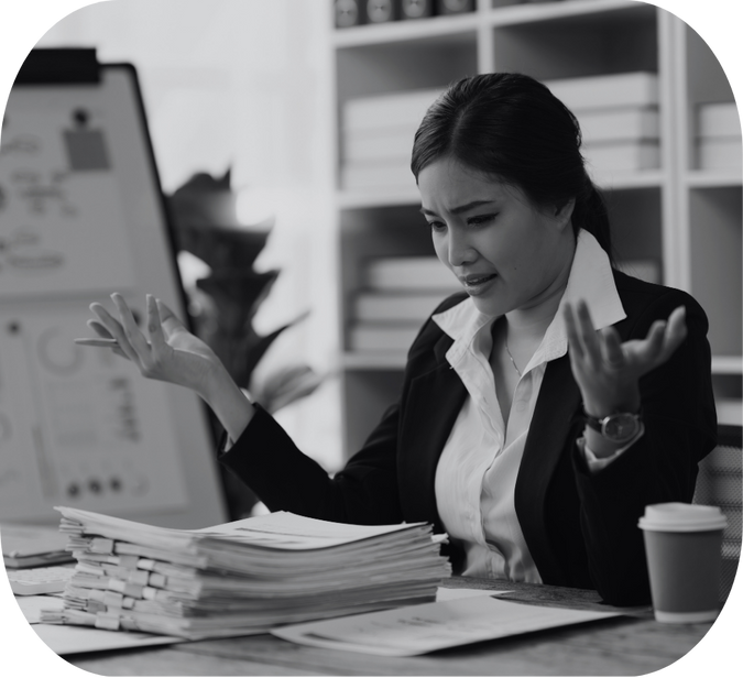 Person working at desk - professional studying/working